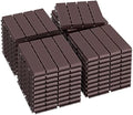 Goovilla Plastic Interlocking Deck Tiles, 36 Pack, Dark Brown by Goovilla