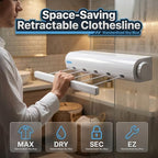 Retractable Multi-Line Clothesline Dryer, Automatic 4/5 Ropes Telescopic Indoor - Image 2
