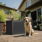 120 Gallon Outdoor Deck Box, Lockable Waterproof Outdoor Storage Boxes - Image 6