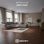 Acacia Wood Interlocking Deck Tiles Outdoor Flooring - Image 2