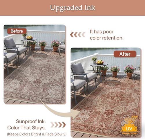 GENIMO Indoor Outdoor Rug, Washable - Image 5