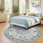 RELEANY Washable Area Rug, Round 8ft - Image 3