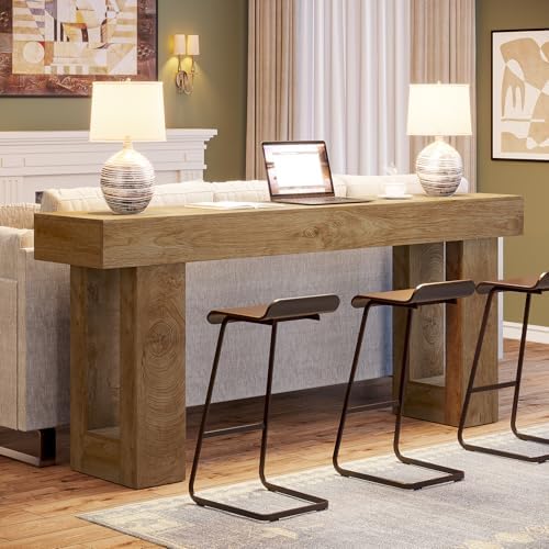 Tribesigns Farmhouse Console Table, 63-Inch Long Narrow Sofa Table Behind The - Image 3