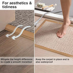 Carpet Edge Trim Binding Rug Edge Protector Thin Rugs Brown 10FT - Image 3