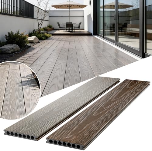 Circle Hole Outdoor Composite Decking Boards Color Samples Pack - Image 4