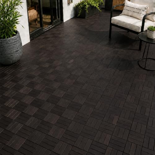 Acacia Deck Tiles Interlocking Outdoor Flooring by 3rdStreetInn