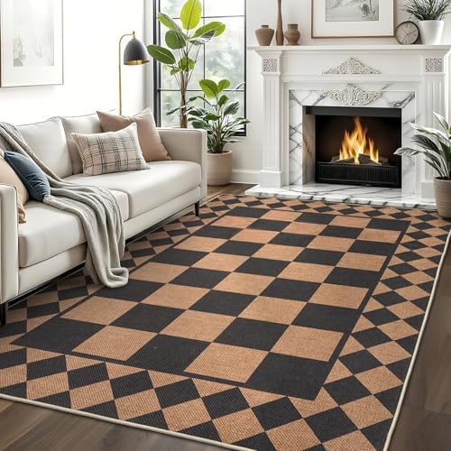GarveeHome Easy Jute Rug 10x13 Washable Rugs - Image 3