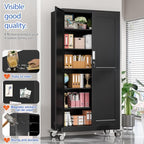 GAIOUS 79” Tall Metal Garage Storage Cabinet - Image 4