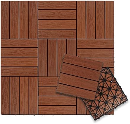 NewTechWood UltraShield Naturale 1 ft. x 1 ft. Composite Deck Tiles by NewTechWood