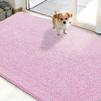 OLANLY Dog Door Mat for Muddy Paws 48x30, Super Absorbent Chenille Mud Mat by OLANLY