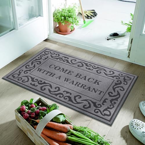 Doormat Outdoor Entrance Front Door Mat Grey Come Back - Image 6