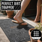 Yimobra Front Door Mat for Outside Entrance, Mix Grey - Image 4