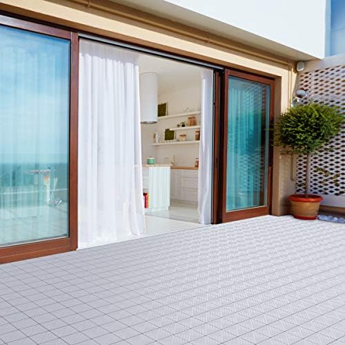 Pure Garden Polypropylene Deck Tiles, Covers 5.5sqft - Image 2