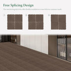 Interlocking Deck Tiles Outdoor Waterproof, Composite Patio Flooring - Image 5