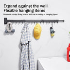 ZdwCyl Clothes Drying Rack, Laundry Drying Rack Wall Mount, Space Saver Clothes - Image 5