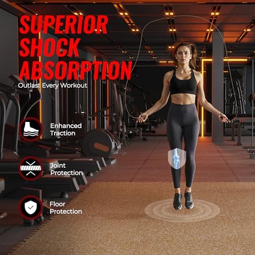 SUPERJARE 0.79'' Extra-Thick 12 Pcs 48 Sq Ft Exercise Equipment Mats - Image 3