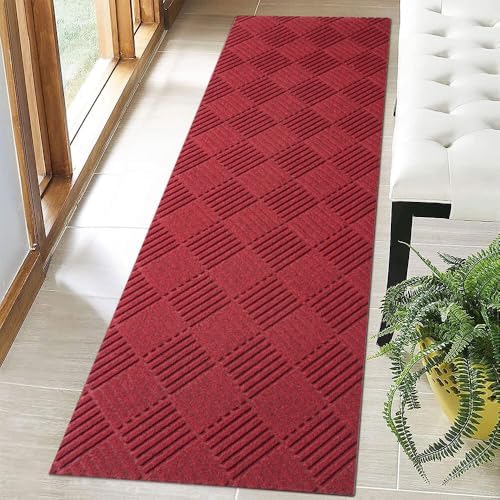 Hallway Runner Rug 2x6FT Custom Sizes, Commercial Runner Rubber Backing by Unknown
