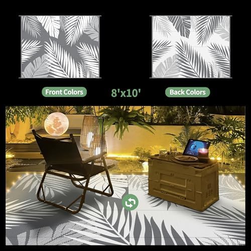 GENIMO Outdoor Rug, Waterproof Plastic Rugs - Image 2