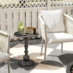Metal Small End Table, Round Side Table - Image 6