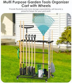 CCCEI Garage Organization with Wheels, Outdoor Gargen Yard Shed Tools Organizer - Image 2