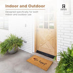 Coir Welcome Mat, Be Happy, 17 x 29 in - Image 4