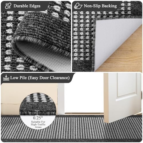 Ileading Hallway Runner Rug 2'x10' Heavy-Duty Durable Entryway Mat - Image 4