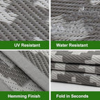 RURALITY Outdoor Rugs 9x12 Feet - Image 4