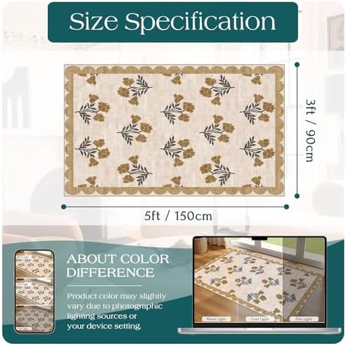 3x5 Floral Entry Rug - Image 2