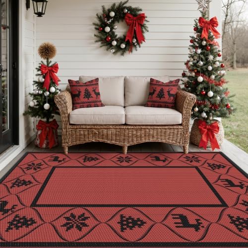 GENIMO Outdoor Rug, Waterproof Plastic Rugs - Image 3