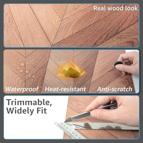 Art3d 10-Pack Herringbone Peel and Stick Floor Tiles - Image 7
