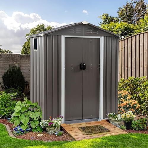Shintenchi 5x3 FT Outdoor Storage Shed - Image 6