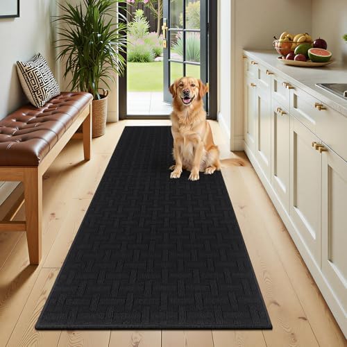 Ileading Hallway Runner Rug 2x6ft Kitchen Floor Mat Modern Geometric Non Slip by Ileading