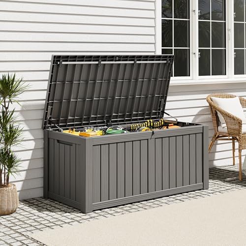 Outdoor Storage Box, Resin Deck Boxes Indoor and outdoor, Waterproof Storage - Image 5
