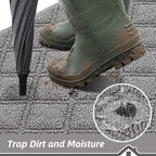 BEQHAUSE Dirt Trapper Door Mat 24" x 36" Non-Slip Washable - Image 3