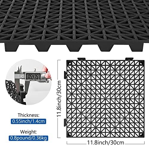 ToLanbbt Modular Interlocking Cushion 12P 11.8" x 11.8" Interlocking Rubber - Image 2