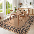 GarveeHome Large Easy Jute Rugs 10x13 Living Room Rug Modern Bordered Solid Rug - Image 3