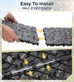 4 Pcs 11.8" Interlocking Stepping Stones Outdoor - Image 6