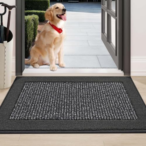 BEQHAUSE Indoor Door Mat 24" x 36", Dirt Trapper Door Mats by BEQHAUSE