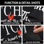 Kitchen Rugs Set 3 Piece, Non Slip Black Kitchen Mats - Image 6