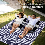 OLANLY Outdoor Rug 5x8 ft Waterproof Reversible Leaf Mat - Image 5