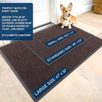 OLANLY Front Door Mat 59x30, Waterproof Heavy-Duty Indoor Outdoor Doormat - Image 2