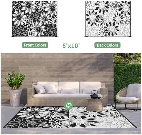 GENIMO Outdoor Rug, Waterproof Plastic Rugs - Image 2