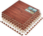 Sorbus Interlocking Wood Grain Foam Floor Tiles by Sorbus