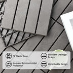 Interlocking Deck Tiles Outdoor Waterproof, Composite Patio Flooring - Image 3