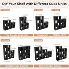 LUCKLIFE 9-Cube Storage Organizer, Modular Bookcase Shelf - Image 6