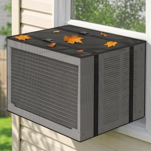 COSFLY Mesh Window AC Covers for Outside, All-Season 21.5"W x 16"D x 15"H by COSFLYFurnitureSetCovers