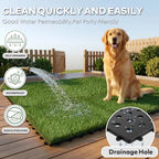 XLX TURF Artificial Grass Tiles Interlocking Outdoor Turf 12"x12" 6 Pack - Image 4