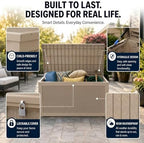 LAUSAINT HOME 320 Gallon Outdoor Storage Box, Package Delivery Box - Image 7