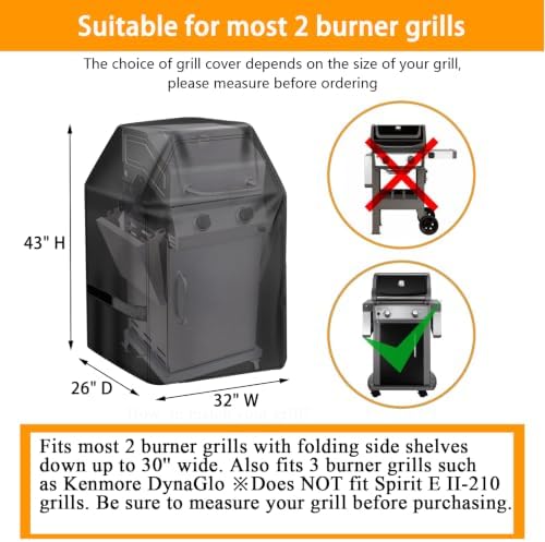 Aoretic Grill Cover, 32 inch BBQ Gas Grill Cover - Image 2