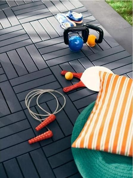 60 sq. ft Plastic Interlocking Deck Tiles, 60 Pack Patio Deck Tiles, Patio - Image 4